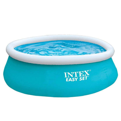 Intex Easy Set pool top ring inflates quickly for fast setup
