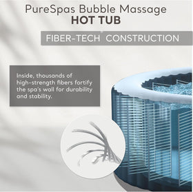 INTEX PureSpa heated air bubble system delivers warm relaxation