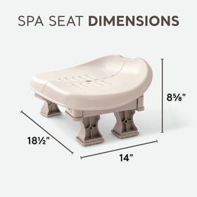 Intex PureSpa adjustable-height seat lets you customize seating for different users.