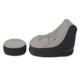 Intex Ultra Lounge chair supports up to 220 pounds for versatile lounging.