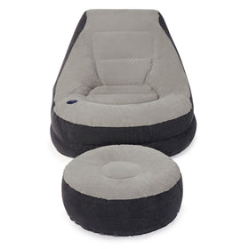 Intex Ultra Lounge chair inflates quickly with simple valve operation.