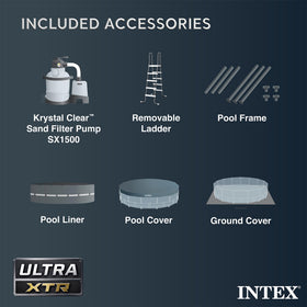 Intex patch kit included for easy on-site repairs