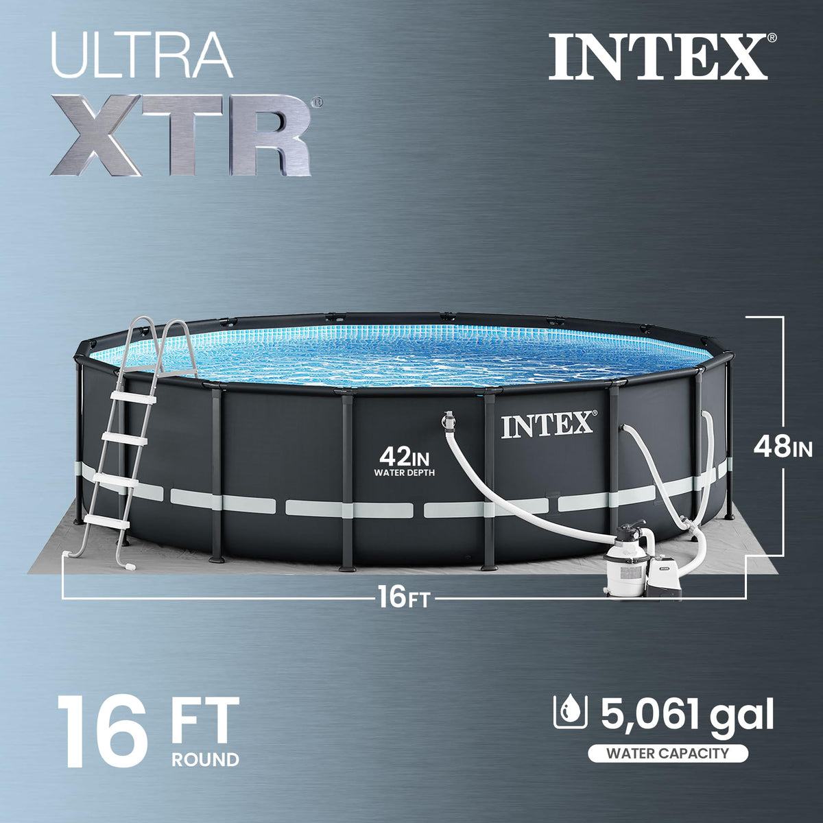 Intex Ultra XTR Deluxe rust-resistant coating protects frame components