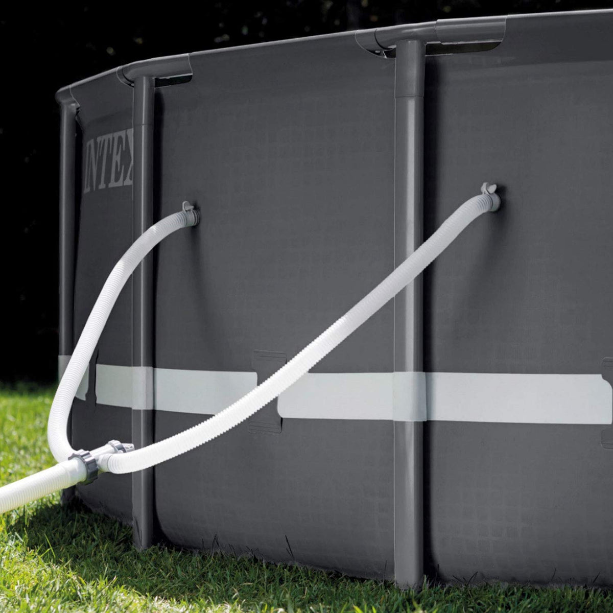 Intex Ultra XTR Frame pool dimensions 14x42 inches for round design.