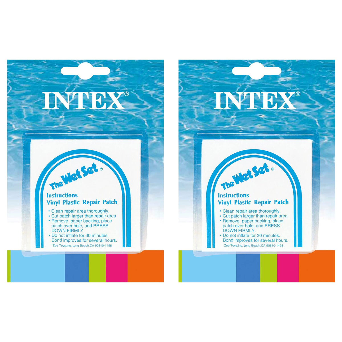 Intex Wet Set vinyl patch for quick pool or vinyl repair with strong adhesive.