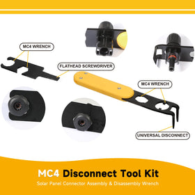 INTII Metal MC4 disconnect tool closeup shows sturdy steel and rust resistance.
