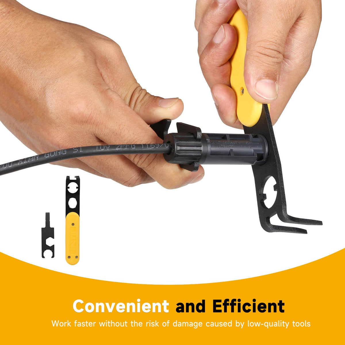 INTII Metal MC4 disconnect tool durable steel with rust-resistant finish.