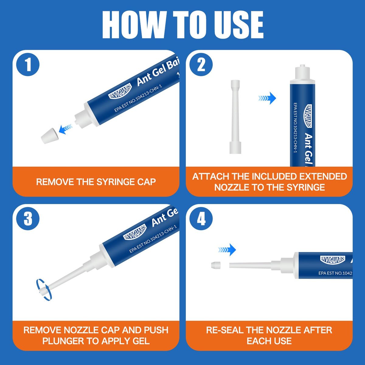 InviGuard extended nozzle aids easy gel application