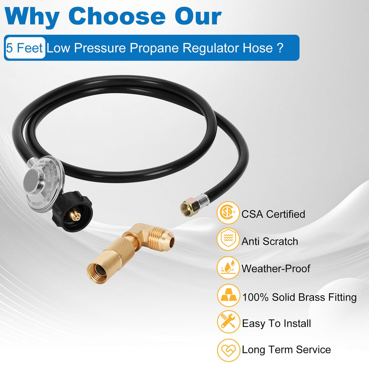 Iococee low-pressure regulator set ensuring safe outdoor cooking.