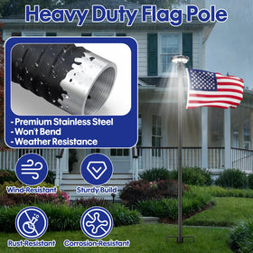 IOEN stainless steel with anti-rust coating resists weathering for years.