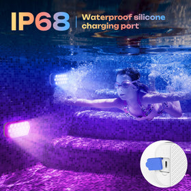 IOHFOI IP68 waterproof pool light built for in-ground and above-ground pools
