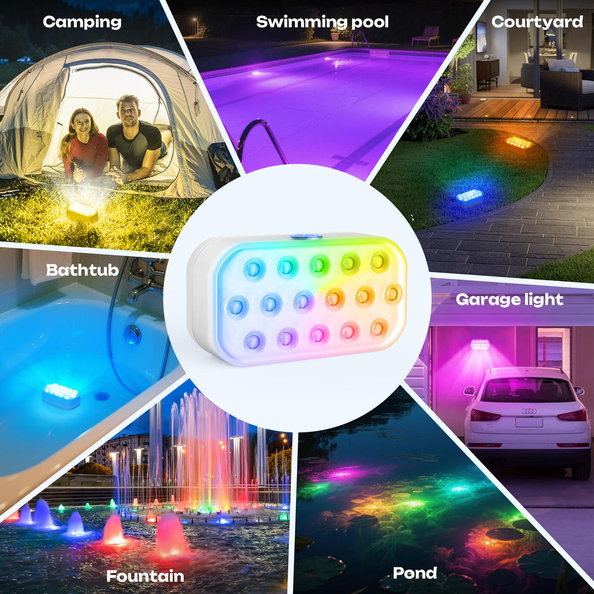 IOHFOI pool light long-range remote enables syncing multiple lights