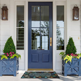 iouwy colorful flower design adds style at the entrance while resisting wear.