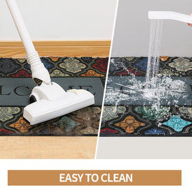 iouwy easy-clean design cleans quickly with vacuuming, sweeping, or rinsing.
