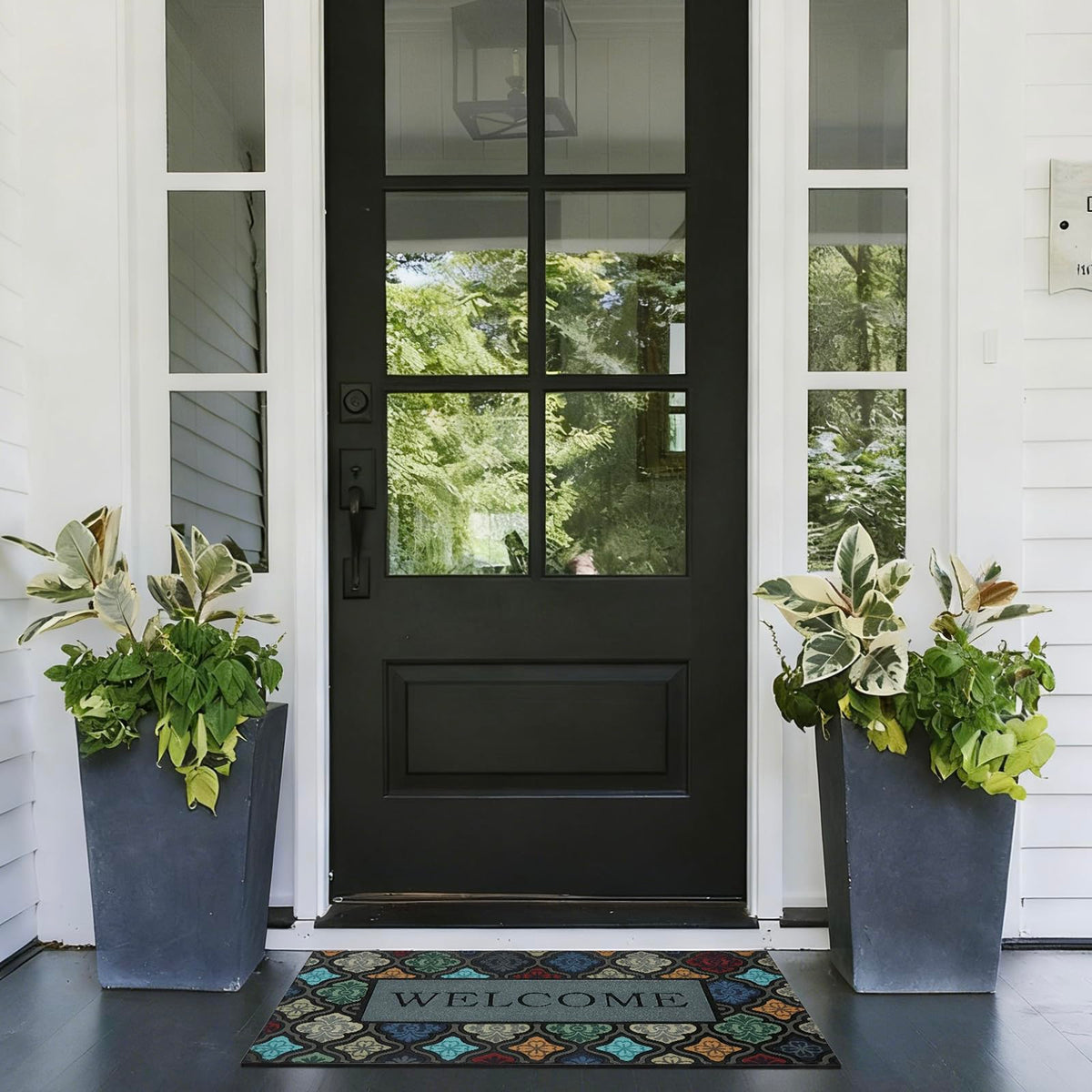 iouwy high-traffic mat endures daily use at entryways and patios.