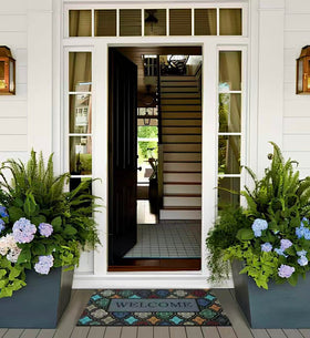 iouwy textured grooves block debris, keeping floors cleaner after busy outdoor traffic.