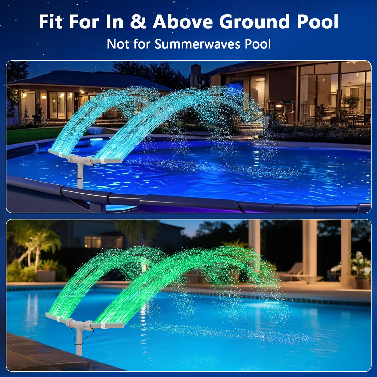 IPOOLTENG pool fountain large-spray proves impressive water reach for lively gatherings