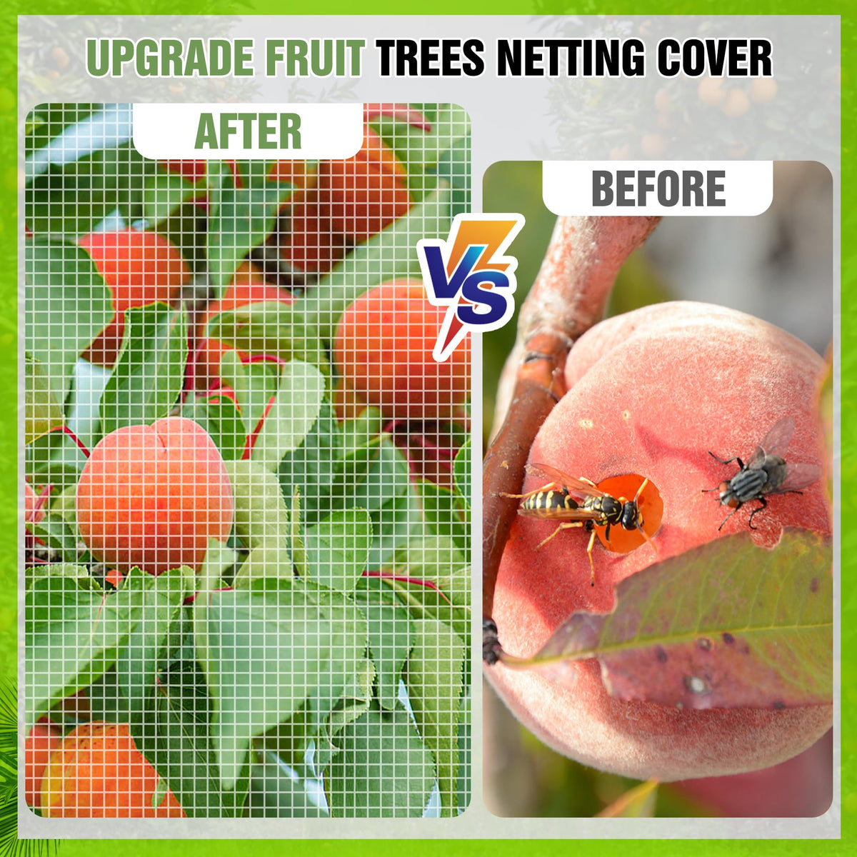 IPOW easy-install netting reduces bagging effort for seasonal care