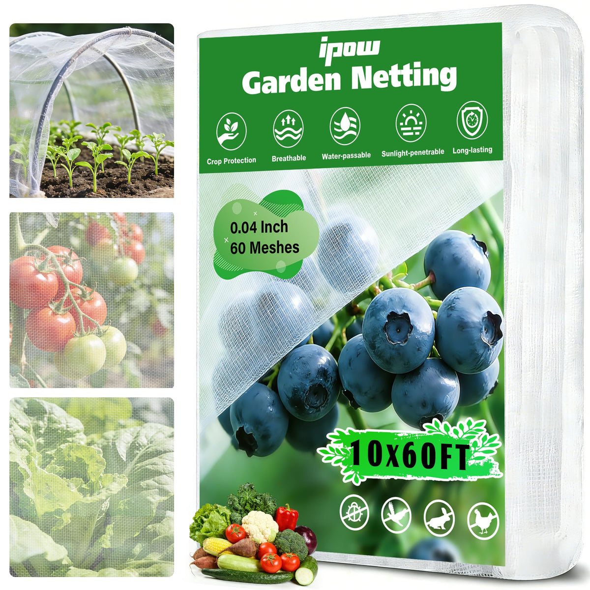 IPOW reusable design supports multiple seasons with proper cleaning and storage.