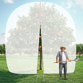 IPOW large 10x14ft fruit tree netting covers trees and protects fruit from pests