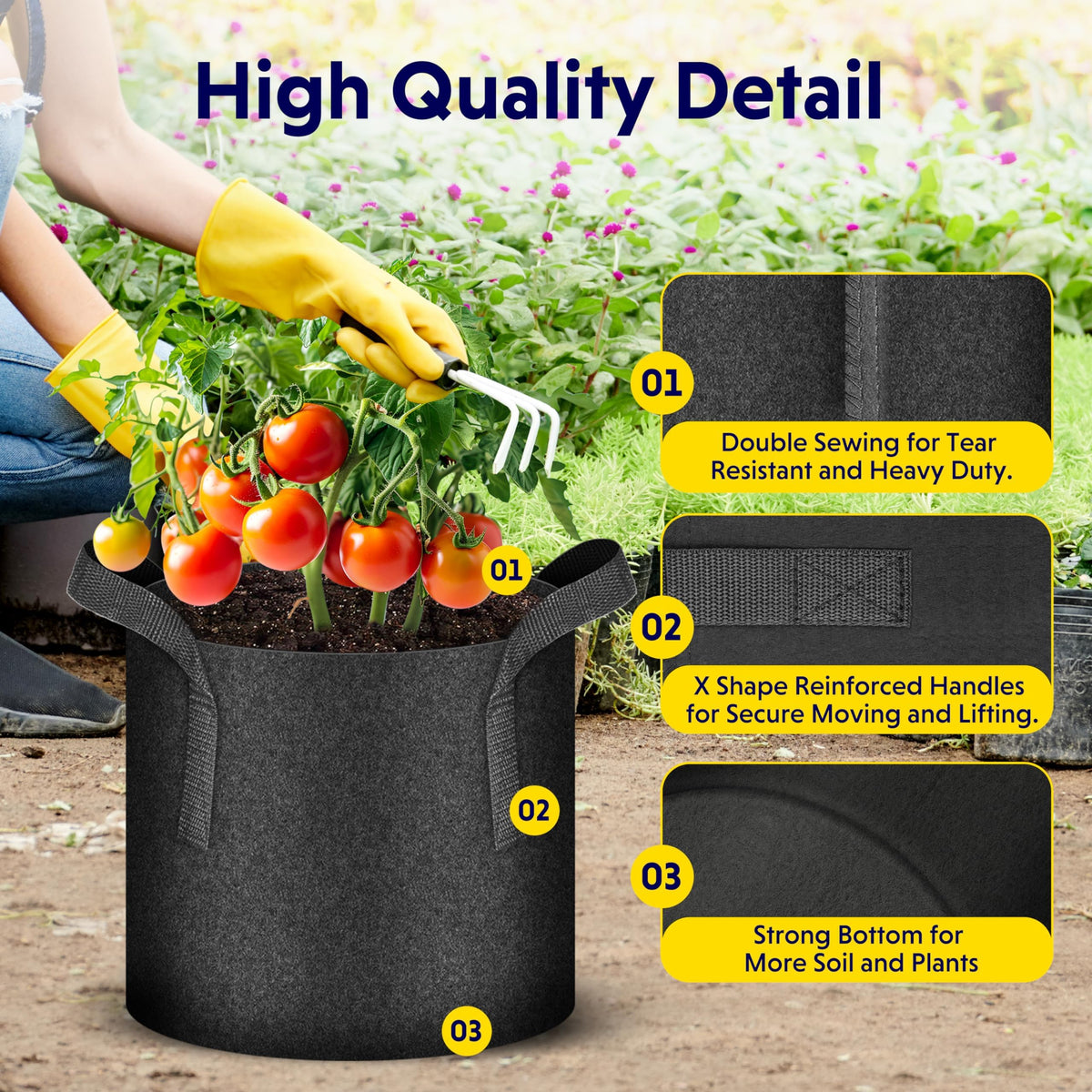 iPower 24 labels included for organizing plant varieties