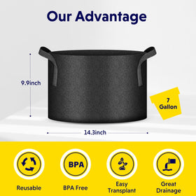 iPower 300 g thickened nonwoven fabric close up showing durability