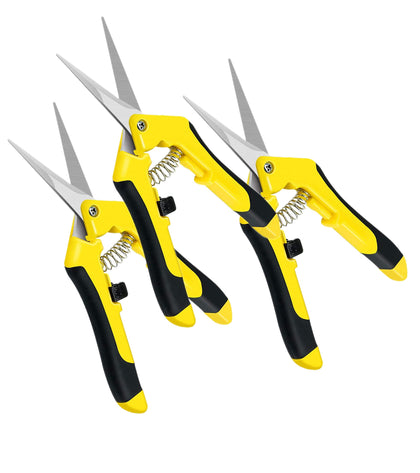 iPower 6.5-inch pruning blade close-up for precise small-stem cuts