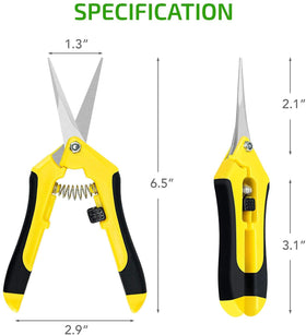 iPower pruner with ergonomic rubber grips for comfortable one-handed pruning