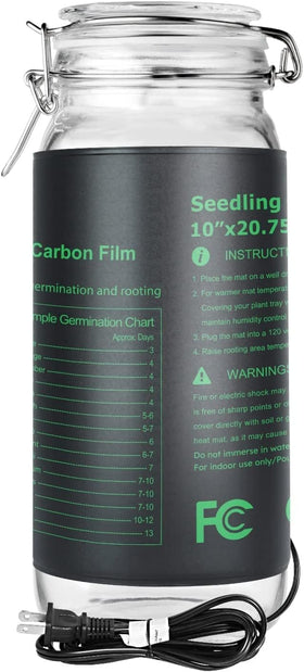 iPower Seeding Heat Mat edge-design enhances durability for long-lasting seedling warmth