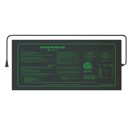 iPower seedling heat mat pack setup provides reliable warmth for steady seed germination.