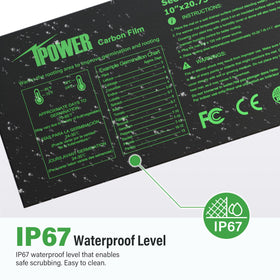 Root zone warmth provided by iPower mat supports steady seedling development