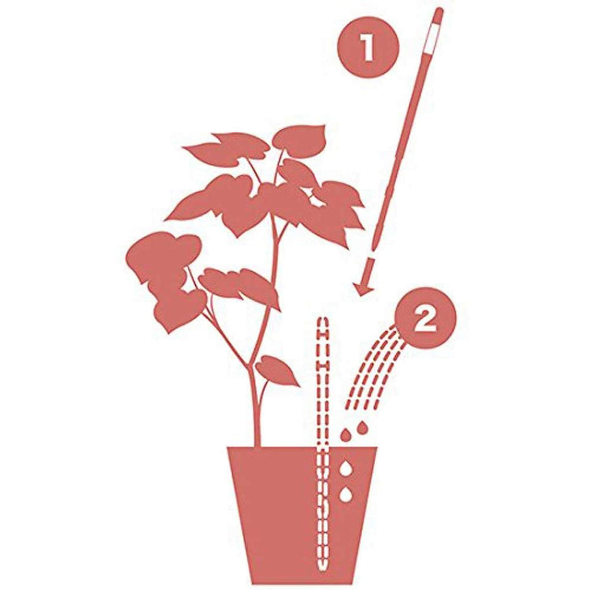 IPPINKA Sustee Aquameter set of four green sticks for plant care