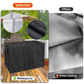 Iptienda cooler cover seam with waterproof strip demonstrates rainproof performance.