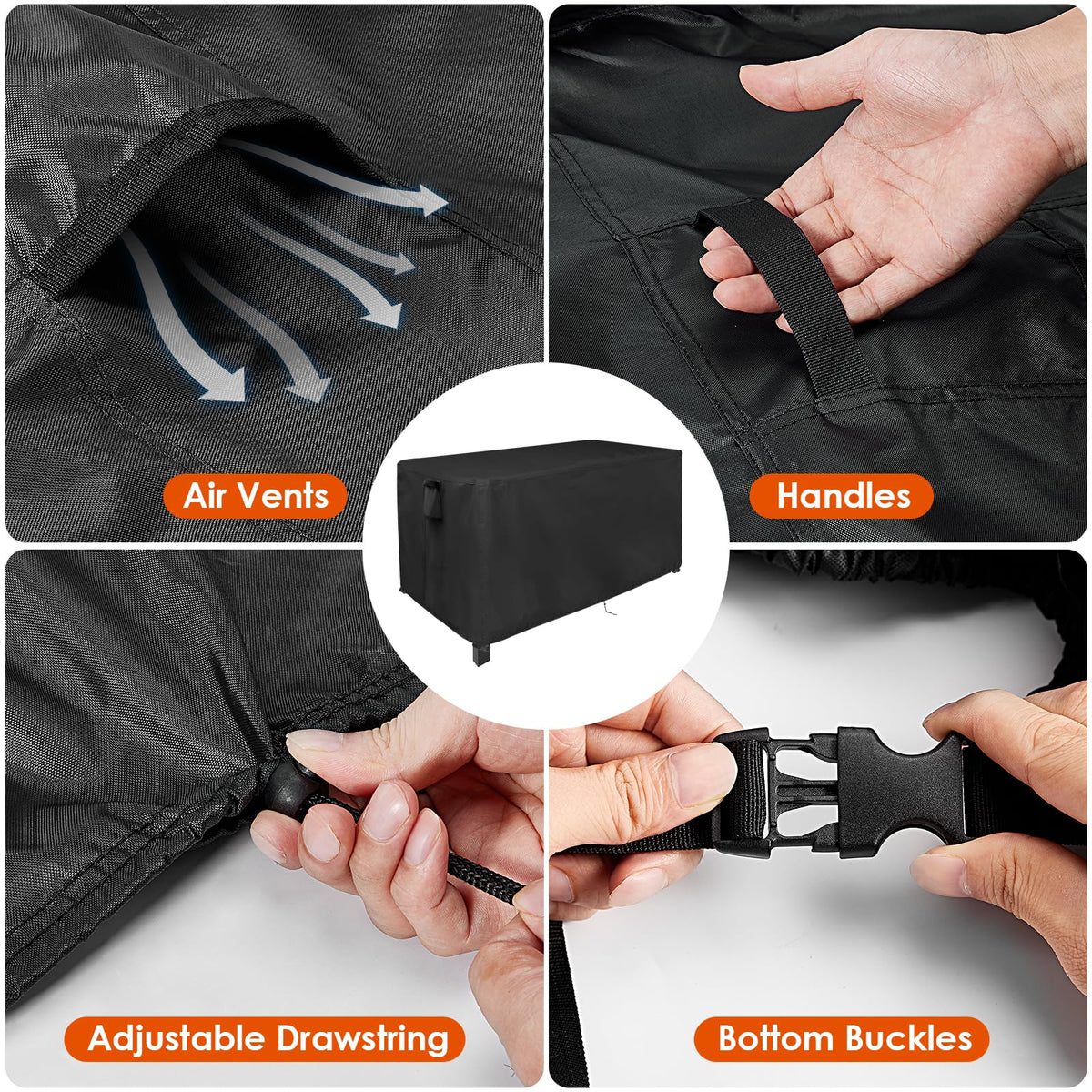 Iptienda cover vents enable air flow to prevent moisture buildup around the cooler.