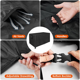 Iptienda cover vents enable air flow to prevent moisture buildup around the cooler.