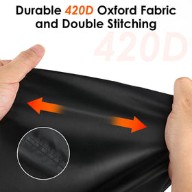 Iptienda windproof buckles and drawstring secure the cover against strong winds.