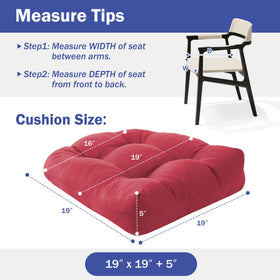 IPYNBAP cushions showing adjustable straps for secure chair fit.