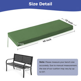 IPYNBAP bench cushion with convenient carry handle for easy moving