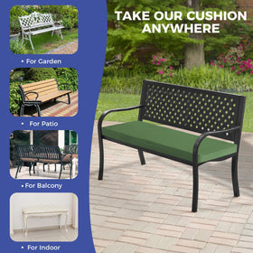 IPYNBAP Army Green bench cushion ready for easy cleaning and maintenance