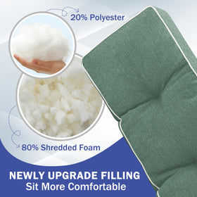 IPYNBAP bench cushion with non-slip bottom stays in place during use.
