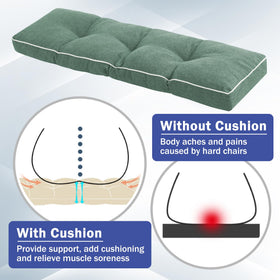 IPYNBAP shredded foam core provides even support for back and hips.