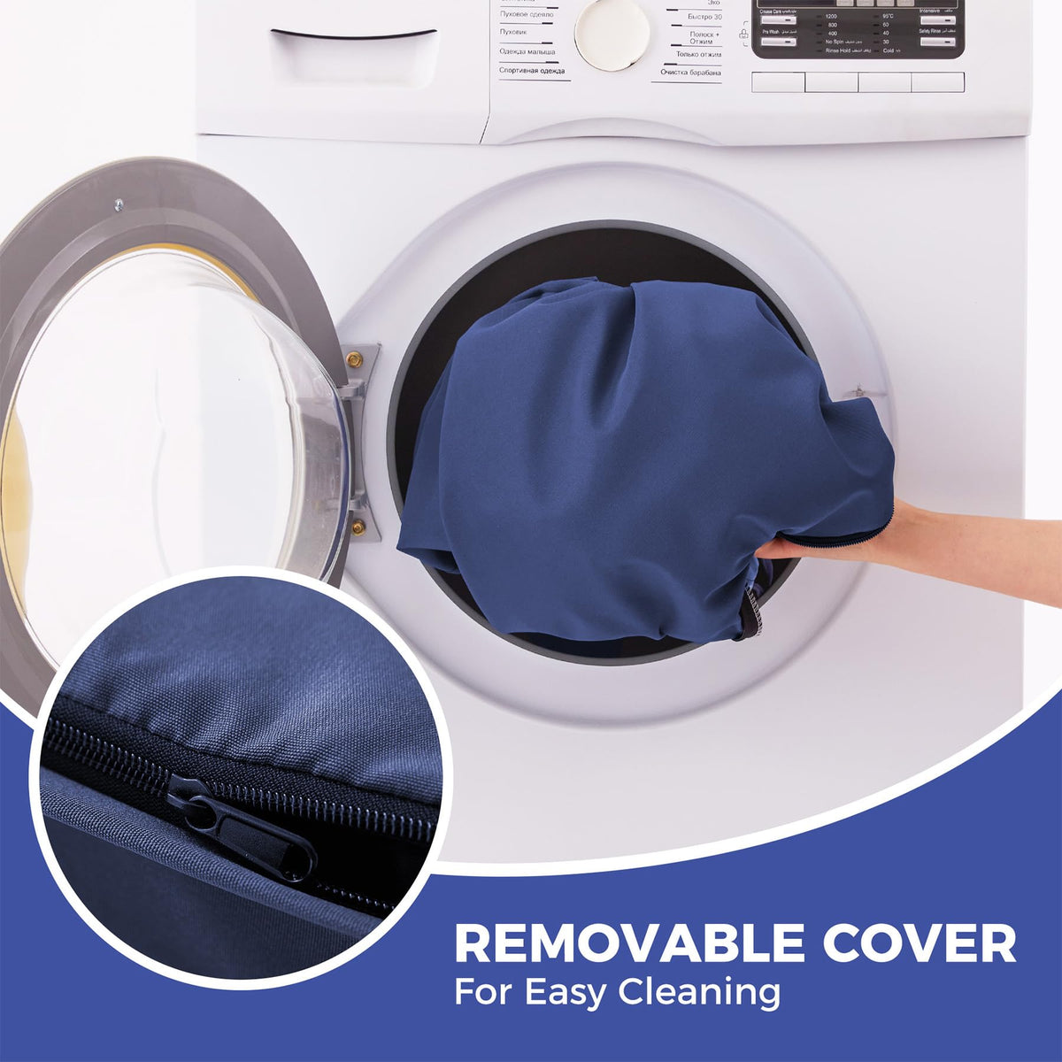Carry handle enables easy movement around the patio or garden.