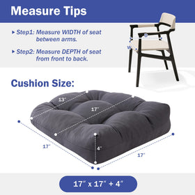 IPYNBAP cushions with adjustable straps secure to chairs and prevent slipping