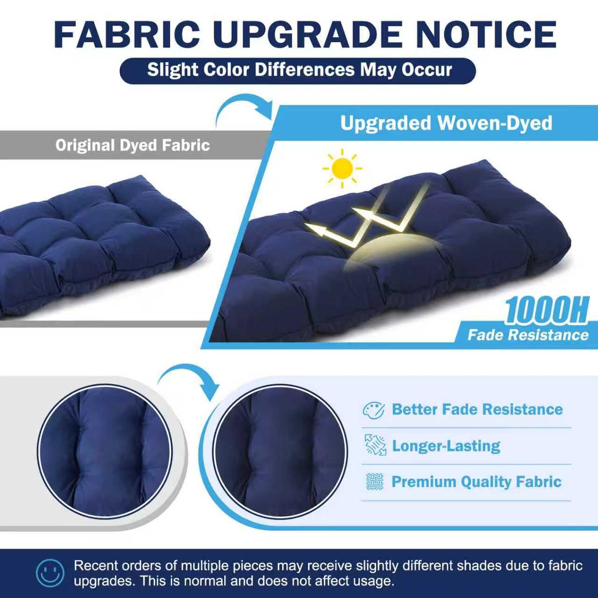 IPYNBAP eco-friendly fabric shows stain-resistant surface for easy outdoor care