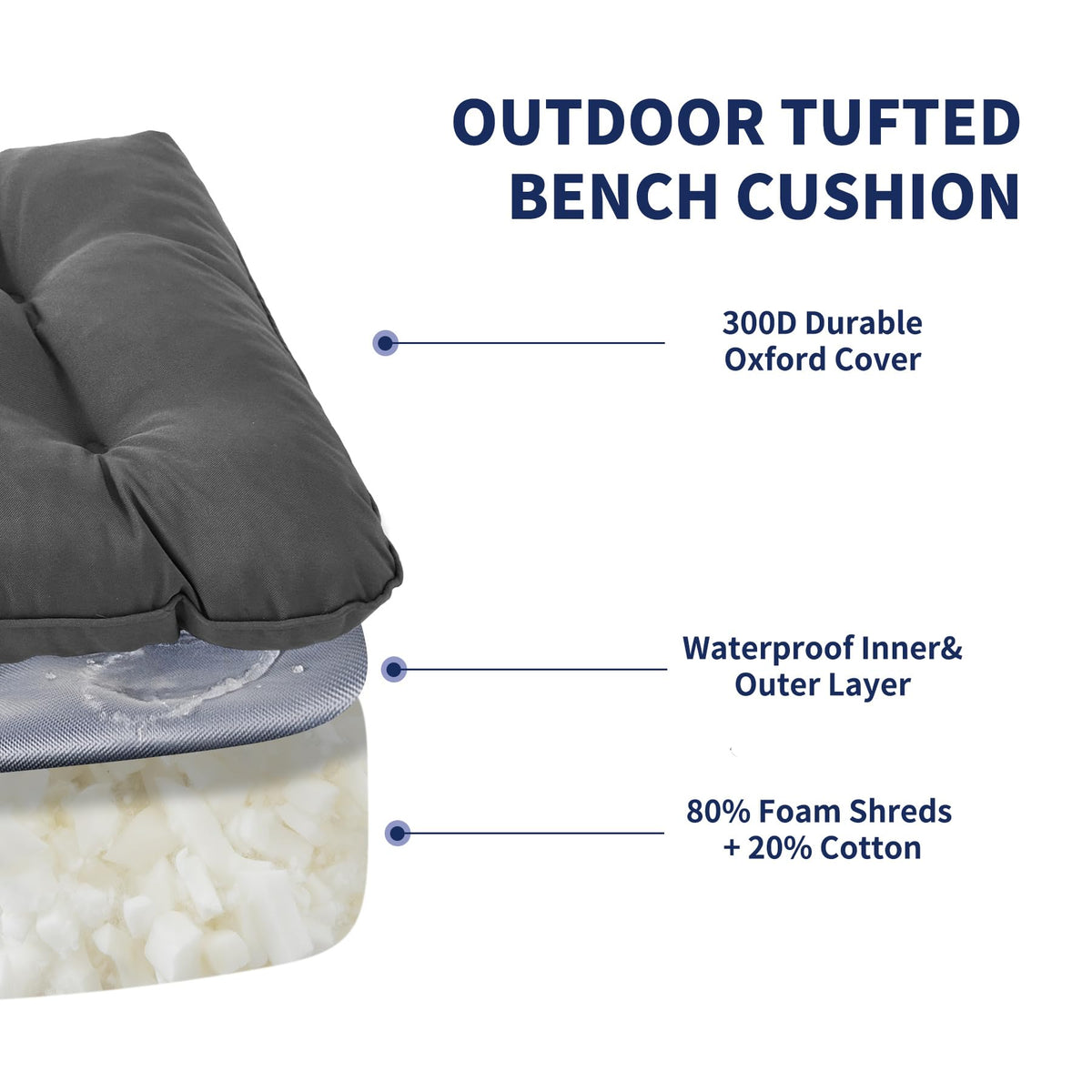 IPYNBAP fade-resistant color protection on cushion.