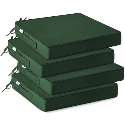 IPYNBAP forest green outdoor chair cushions set of four for durable patio comfort
