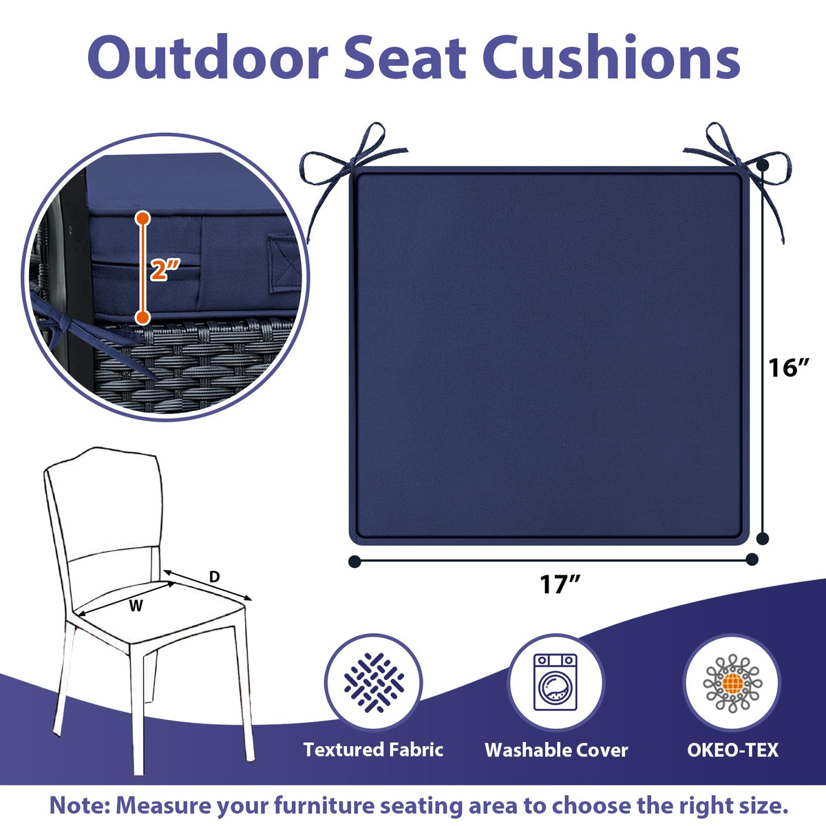 IPYNBAP cushion with hidden zipper and piped edges for neat seams