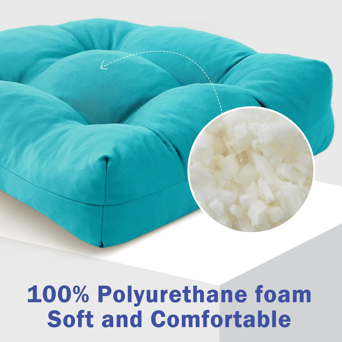 IPYNBAP high-density foam delivers comfortable support for long sunny meals