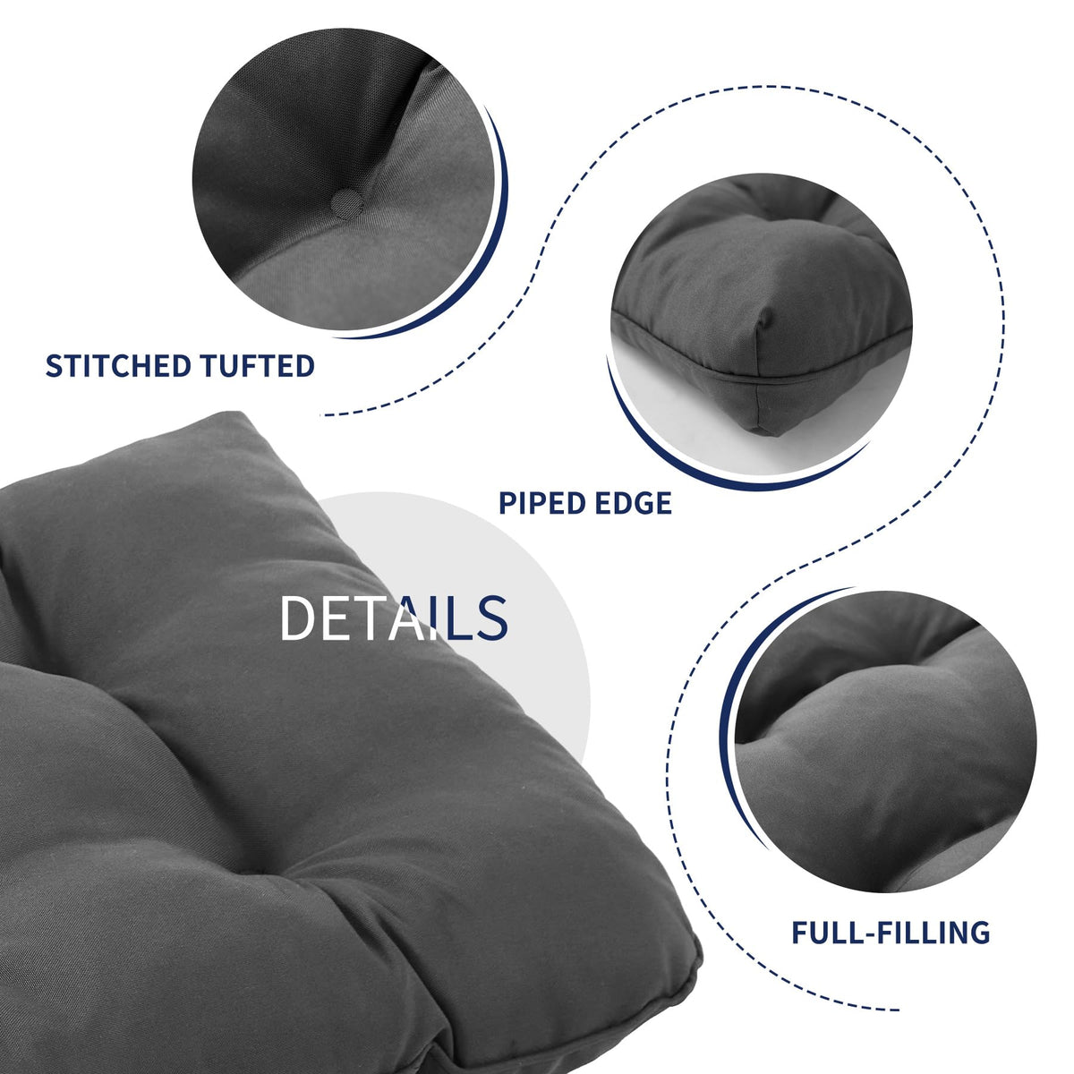 IPYNBAP memory foam and high-density foam fill for support.
