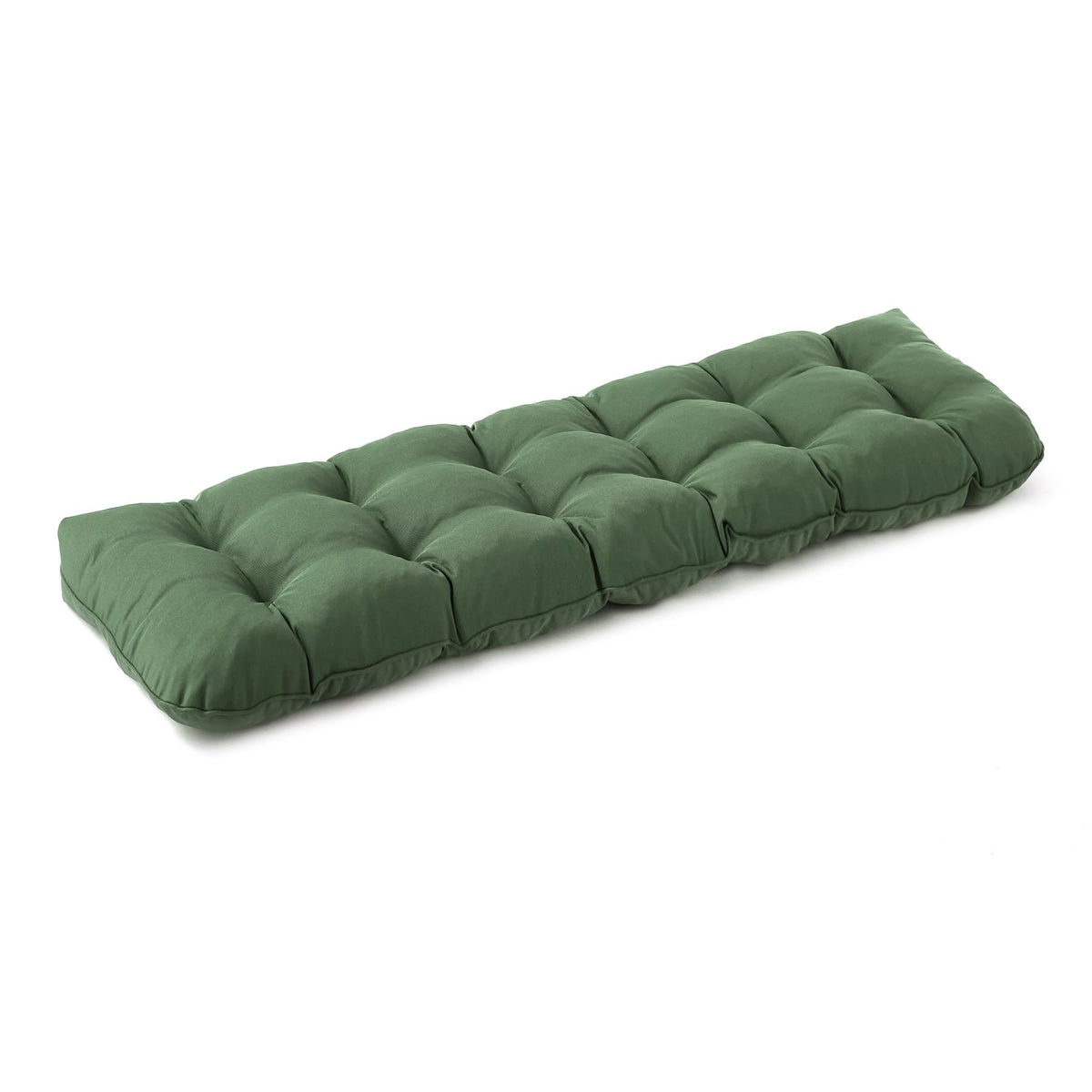 IPYNBAP outdoor bench cushion top view, ideal for measuring fit on patio benches.